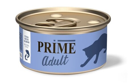 PRIME Adult 70 г консервы для кошек тунец с сурими в собственном соку
