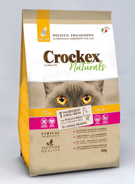 CROCKEX Wellness 300 г сухой корм для кошек курица с рисом