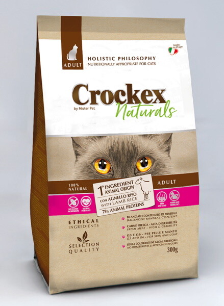 CROCKEX Wellness 300 г сухой корм для кошек ягненок с рисом