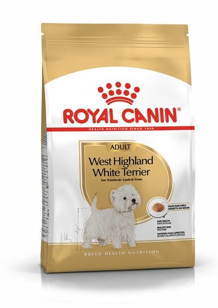 ROYAL CANIN WEST HIGHLAND WHITE TERRIER ADULT корм для собак породы Вест-хайленд-уайт-терьер от 10 месяцев 1х6