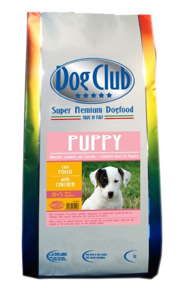 DOG CLUB PUPPY Super Premium Dogfood 2,5 кг сухой корм для щенков всех пород до 5 месяцев, а также для беременных и кормящих сук с курицей