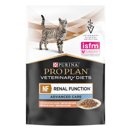 PRO PLAN® VETERINARY DIETS NF Renal Function 85 г влажный корм для кошек диетический для поддержания функции почек при хронической почечной недостаточности, с лососем