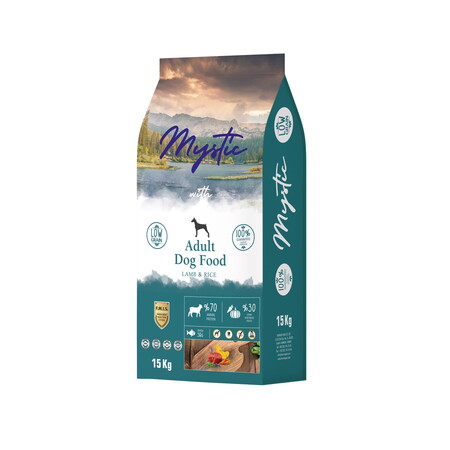 Mystic Adult Dog Food Lamb & Rice 15 кг сухой корм для собак с ягненком и рисом