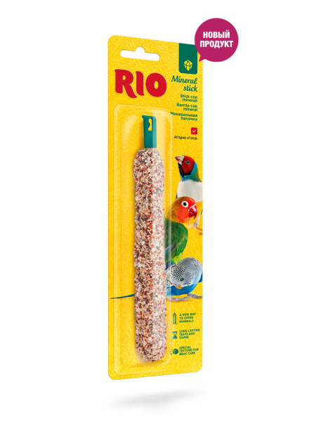 RIO Mineral stick 65 г минеральная палочка для всех видов птиц