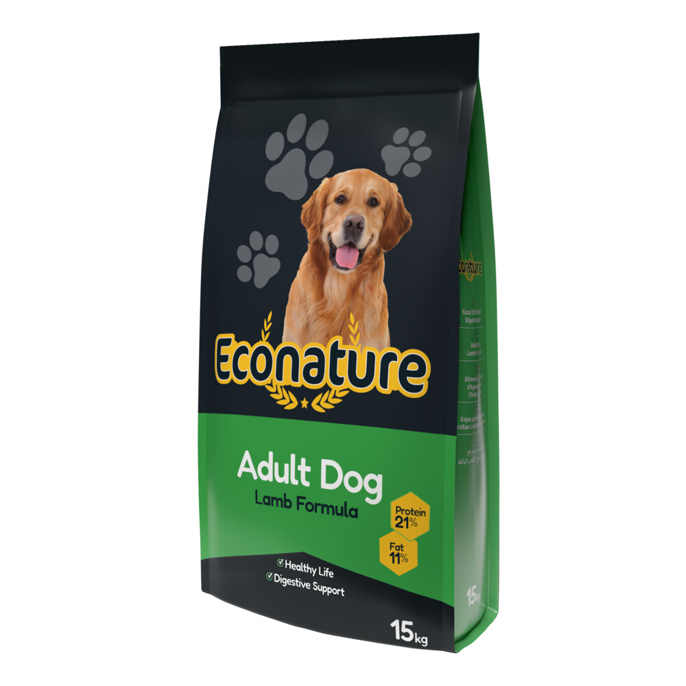 ECONATURE Adult Dog Lamb Formula 15 кг сухой корм для собак с ягненком