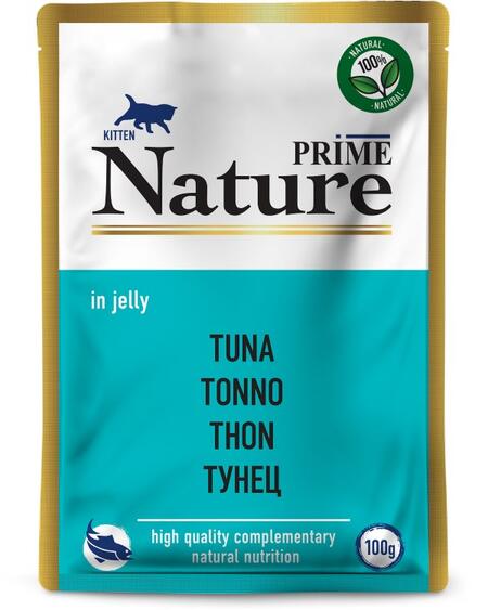 PRIME NATURE 100 г пауч для котят тунец 1х24