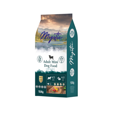 Mystic Adult Mini Dog Food Lamb & Rice 15 кг сухой корм для собак с ягненком и рисом