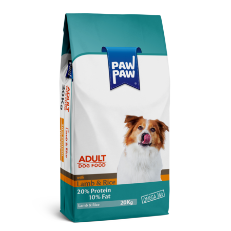 Pawpaw Adult Dog Food with Lamb & Rice 20 кг сухой корм для собак с ягненком и рисом