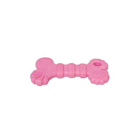 HOMEPET Foam TPR Puppy 10,5 см игрушка для собак косточка розовая