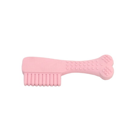HOMEPET Foam TPR Dental 14 см игрушка для собак зубная щетка розовая