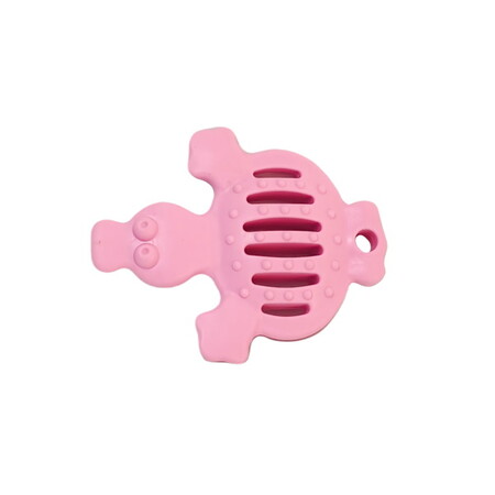 HOMEPET Dental 13,5 см х 11 см игрушка для собак утка розовая