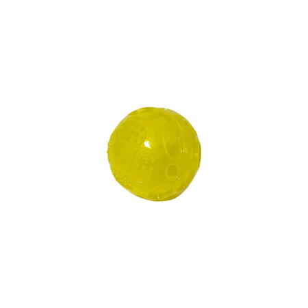 HOMEPET TPR 7,5 см игрушка для собак мячик с пищалкой желтый