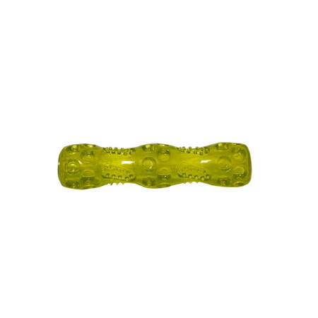 HOMEPET TPR 17,5 см игрушка для собак палочка с пищалкой зеленая