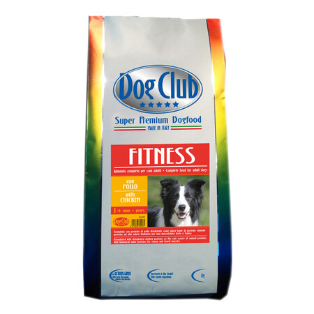 DOG CLUB Fitness Chicken Super Premium Dogfood 2,5 кг сухой корм для взрослых собак всех пород с нормальной физической активностью с курицей