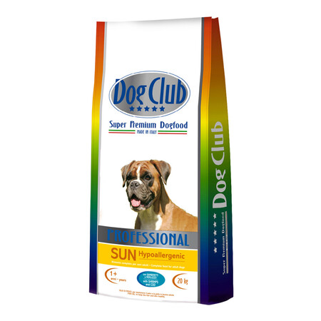 DOG CLUB SunSuper Premium Dogfood Professional 20 кг сухой корм на рыбной основе для взрослых собак всех пород гипоаллергенный