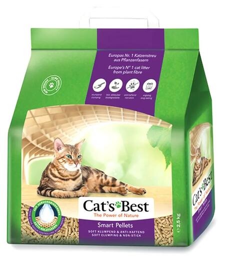 Cat`s Best Smart Pellet 10 л/5 кг древесный наполнитель для кошачьих туалетов