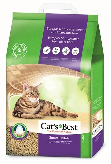 Cat`s Best Smart Pellet 20 л/10 кг древесный наполнитель для кошачьих туалетов