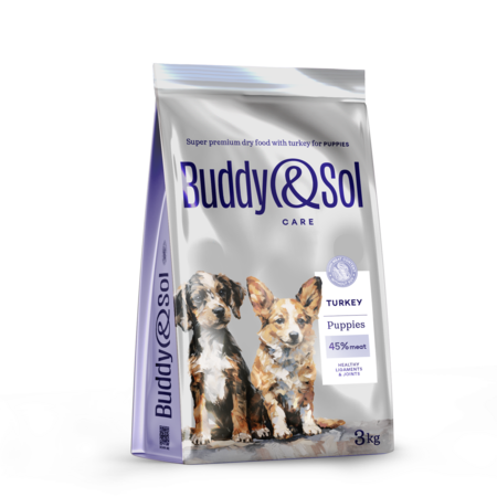 BUDDY SOL CARE PUPPIES 3 кг сухой корм для щенков с индейкой