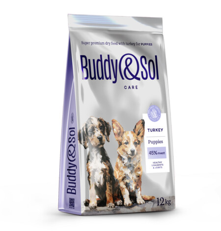 BUDDY SOL CARE PUPPIES 12 кг сухой корм для щенков с индейкой