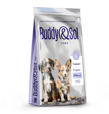BUDDY SOL CARE PUPPIES 12 кг сухой корм для щенков с индейкой