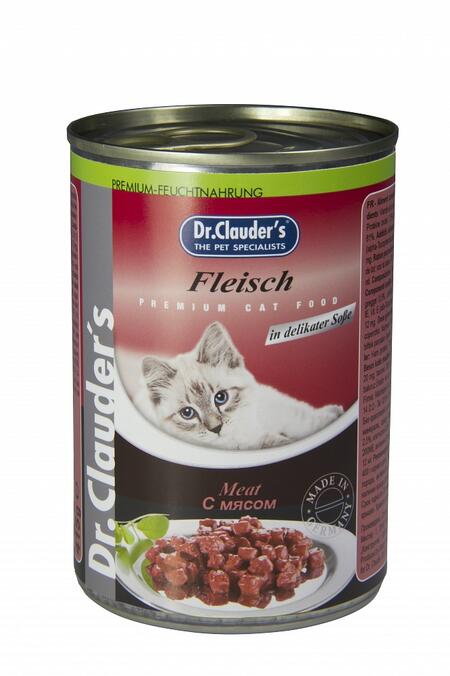 Dr.Clauder`s 415 г консервы для кошек мясо 1х12