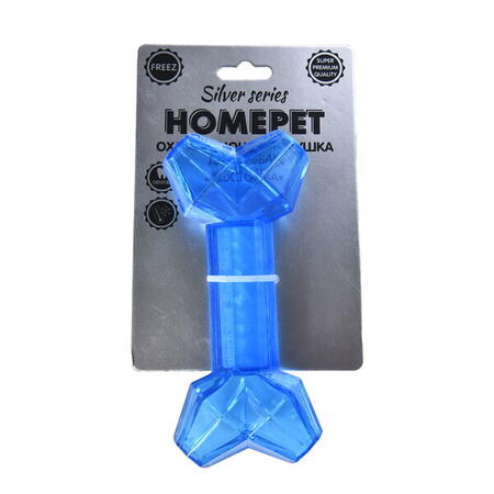 HOMEPET SILVER SERIES 17 см х 6 см х 3 см косточка игрушка для собак охлаждающая