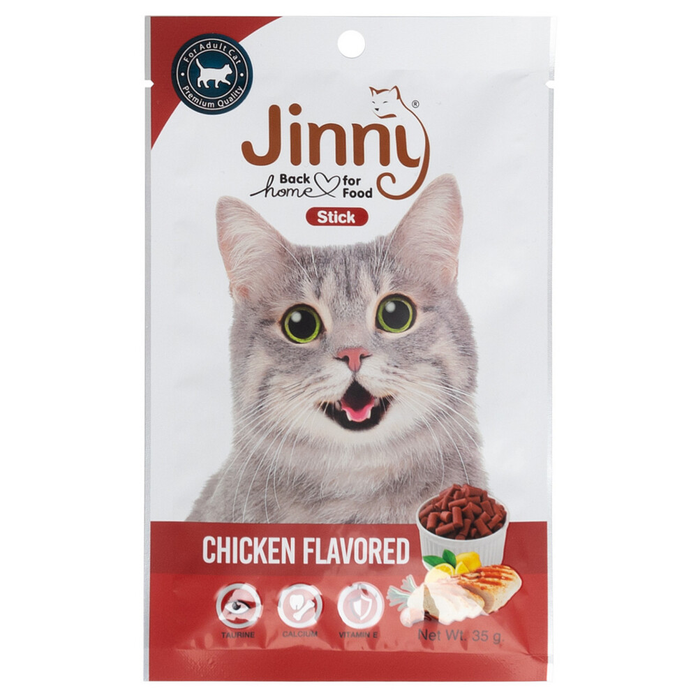 Jinny 35 г мягкие палочки для кошек всех пород с курицей 1х12