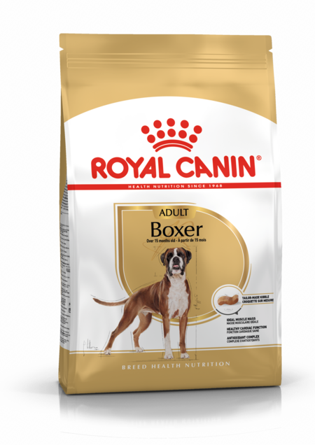 Уценка срок годности 11.2023 ROYAL CANIN BOXER ADULT 12 кг корм для собак породы Боксер старше 15 месяцев
