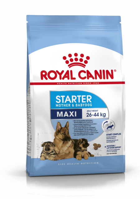 Уценка срок годности 11.2023 ROYAL CANIN MAXI STARTER 4 кг сухой корм для щенков крупных пород до 2-х месяцев, беременных и кормящих сук