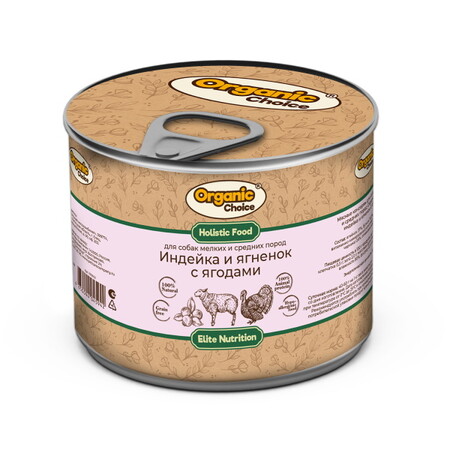 Organic Сhoice 240 г консервы для собак мелких и средних пород утка с бататом 1Х12
