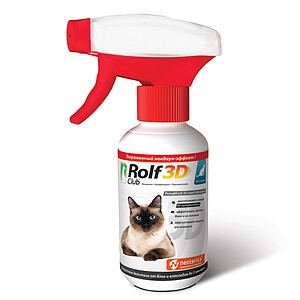 ROLF CLUB 3D 200 мл спрей от клещей и блох для кошек