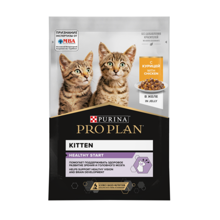 PRO PLAN® Healthy Start 85 гр влажный корм для котят, беременных и кормящих кошек с курицей