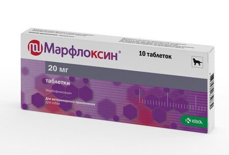 КРКА МАРФЛОКСИН №10 20 мг антибиотик широкого спектра действия
