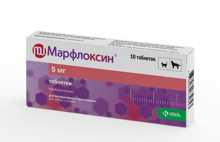КРКА МАРФЛОКСИН №10 5 мг антибиотик широкого спектра действия