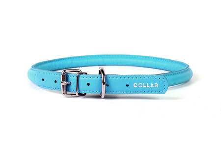 Ошейник "CoLLaR GLAMOUR" круглый для длинношерстных собак (ширина 8мм, длина 25-33см) синий