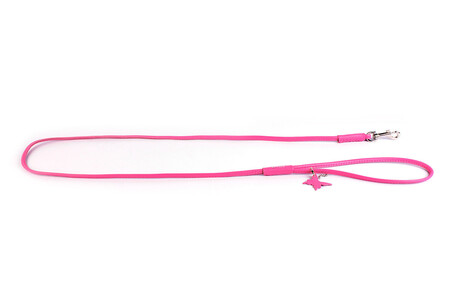 Поводок "CoLLaR Glamour" розовый ширина 13мм, длина 122см