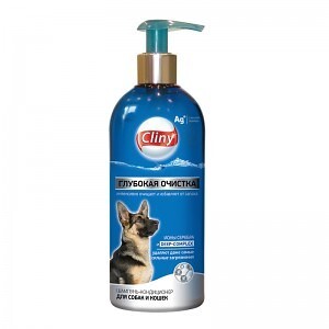 CLINY 300 мл глубокая очистка шампунь-кондиционер для собак и кошек
