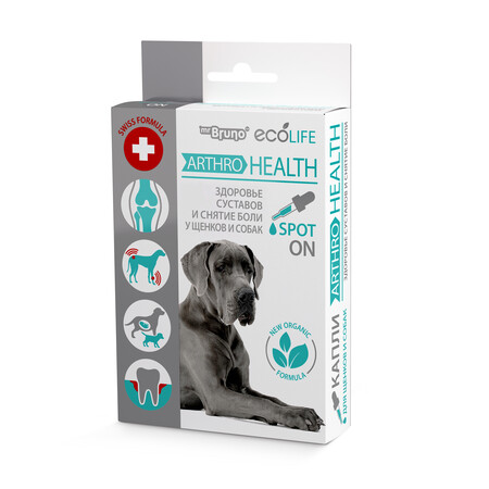 Mr.BRUNO Ecolife Arthro-Health 10 мл капли для щенков и собак для здоровья суставов и снятия боли