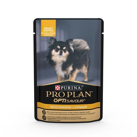 PRO PLAN® Opti Savour 85 г Влажный корм для собак мелких и карликовых пород при лишнем весе с курицей