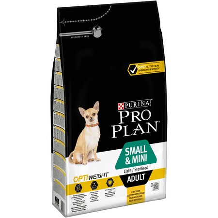 PRO PLAN "Light Small&Mini " сухой 3 кг для собак мелких и карликовых пород слонных к избыточному весу Курица