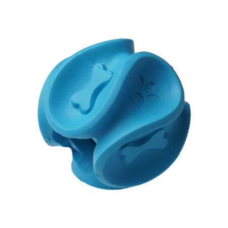 HOMEPET SILVER SERIES Ф 5,8 см х 5,2 см игрушка для собак мяч фигурный для чистки зубов синий каучук