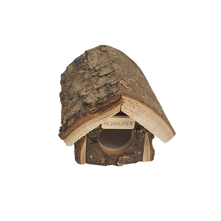 HOMEPET 16 см х 12 см х 10,5 см домик для грызунов избушка деревянный