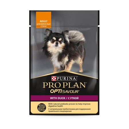PRO PLAN® Opti Savour 85 гр влажный корм для взрослых собак мелких пород с уткой