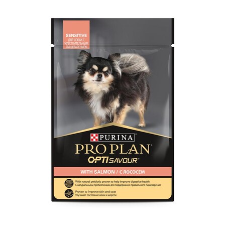 PRO PLAN консервы 85 гр для взрослых собак с чувствительным пищеварением лосось