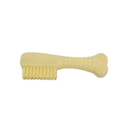 HOMEPET Foam TPR Dental 14 см игрушка для собак зубная щетка желтая